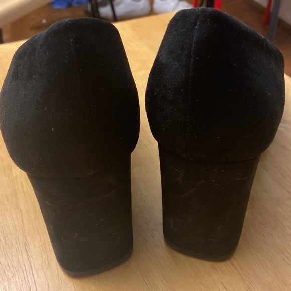 Kelly and Katie Liya Pump Black Faux Suede Heels Size 9 - Picture 8 of 9